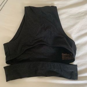 Outdoor Voices charcoal crop top